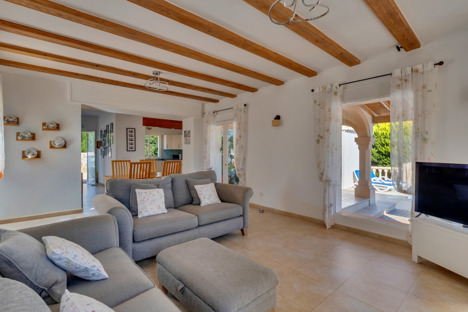 Living room with terrace access