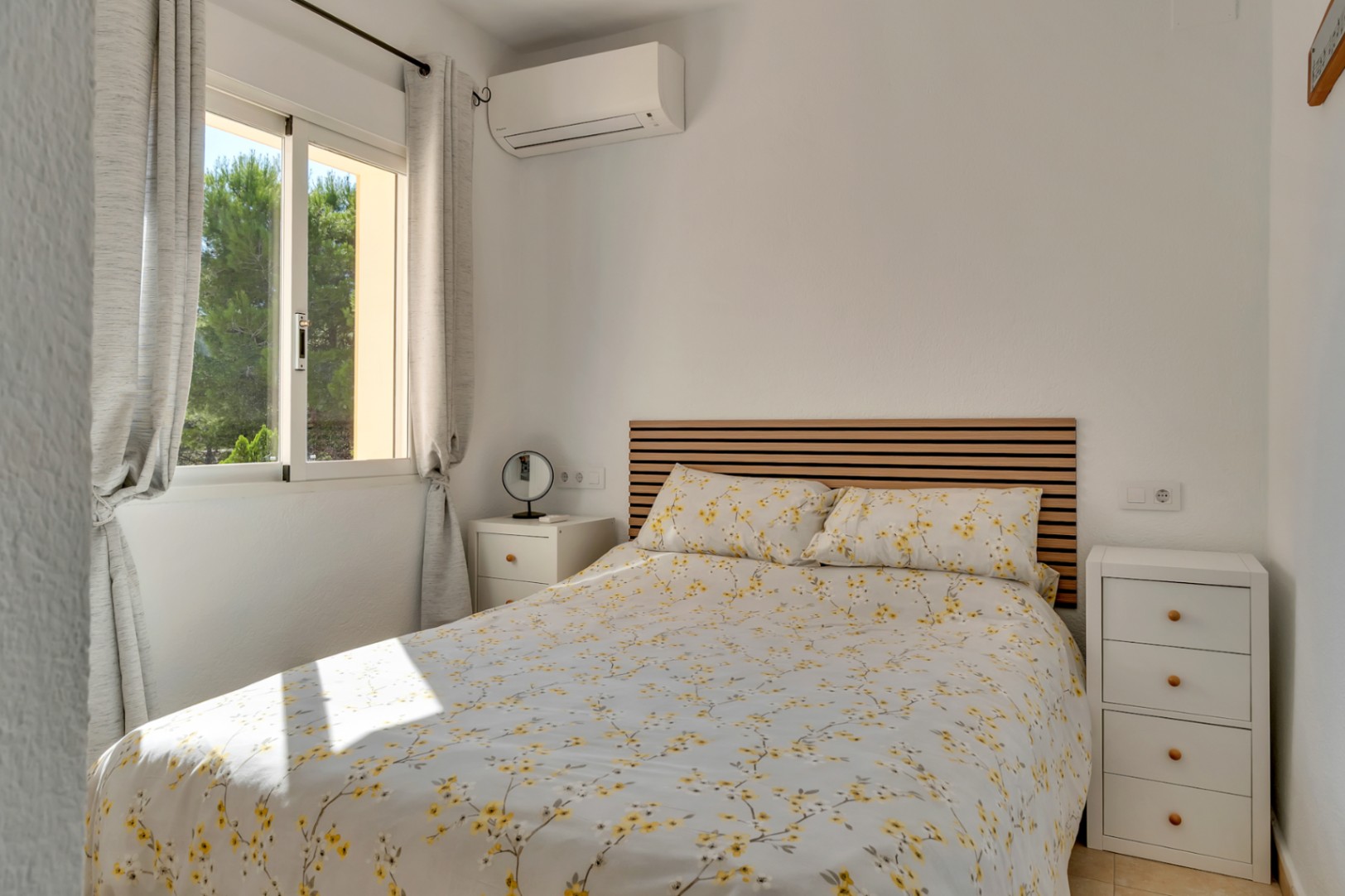 Bedroom with exterior window