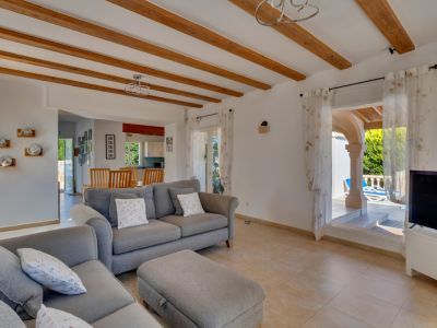 Living room with terrace access