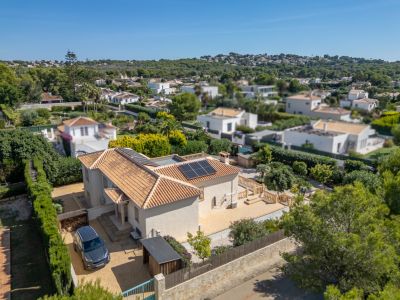 Aerial view of the villa