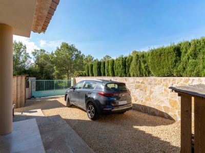 Driveway and parking area