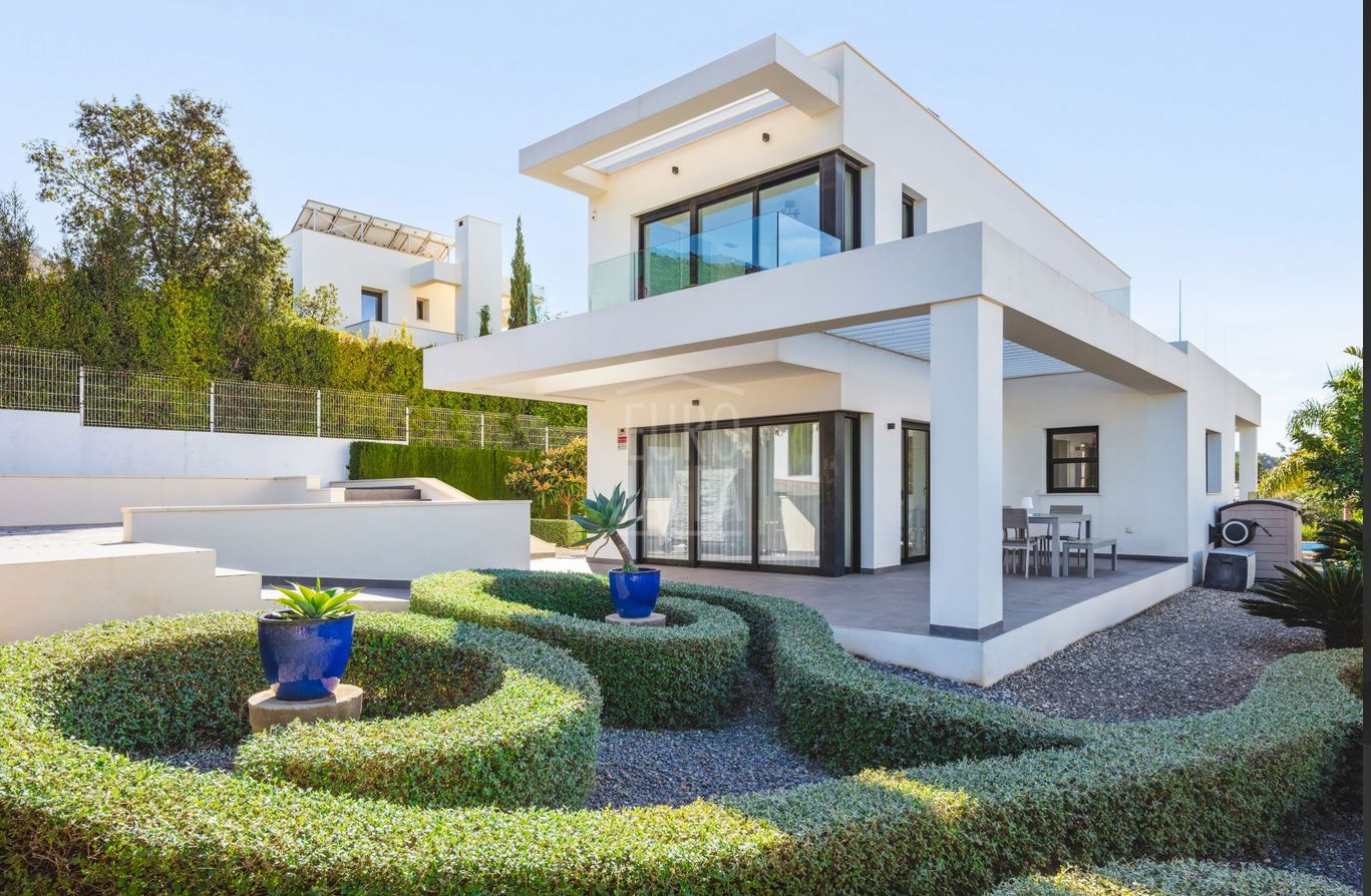 Villa exterior and garden