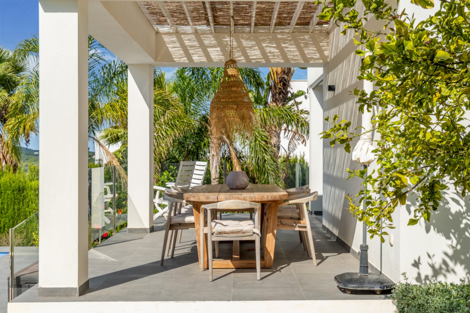 Covered terrace