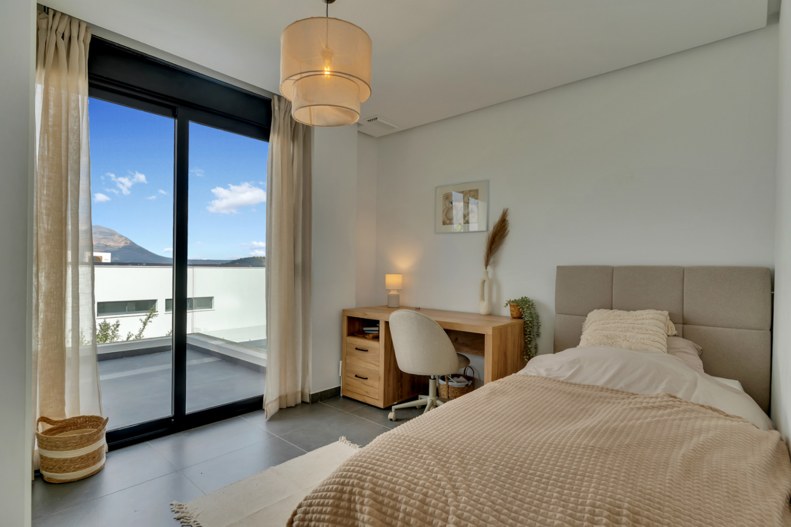 Bedroom with balcony