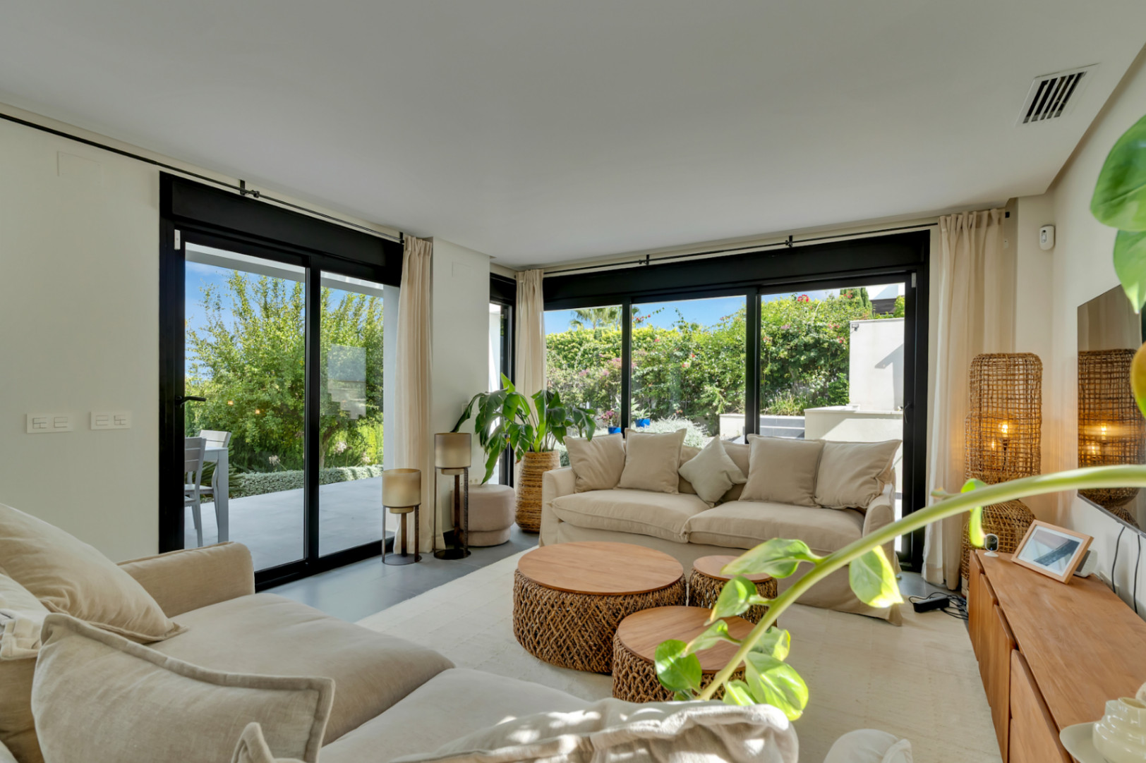 Living room with garden access