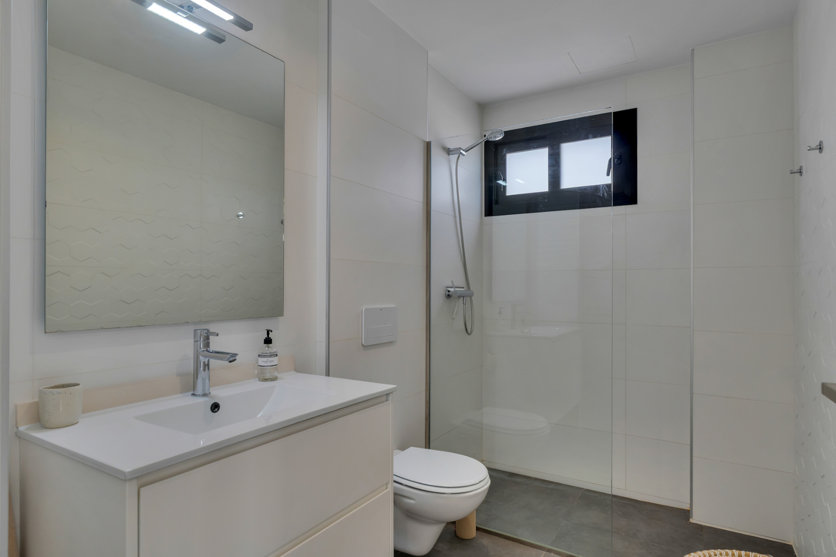 Bathroom with walk-in shower