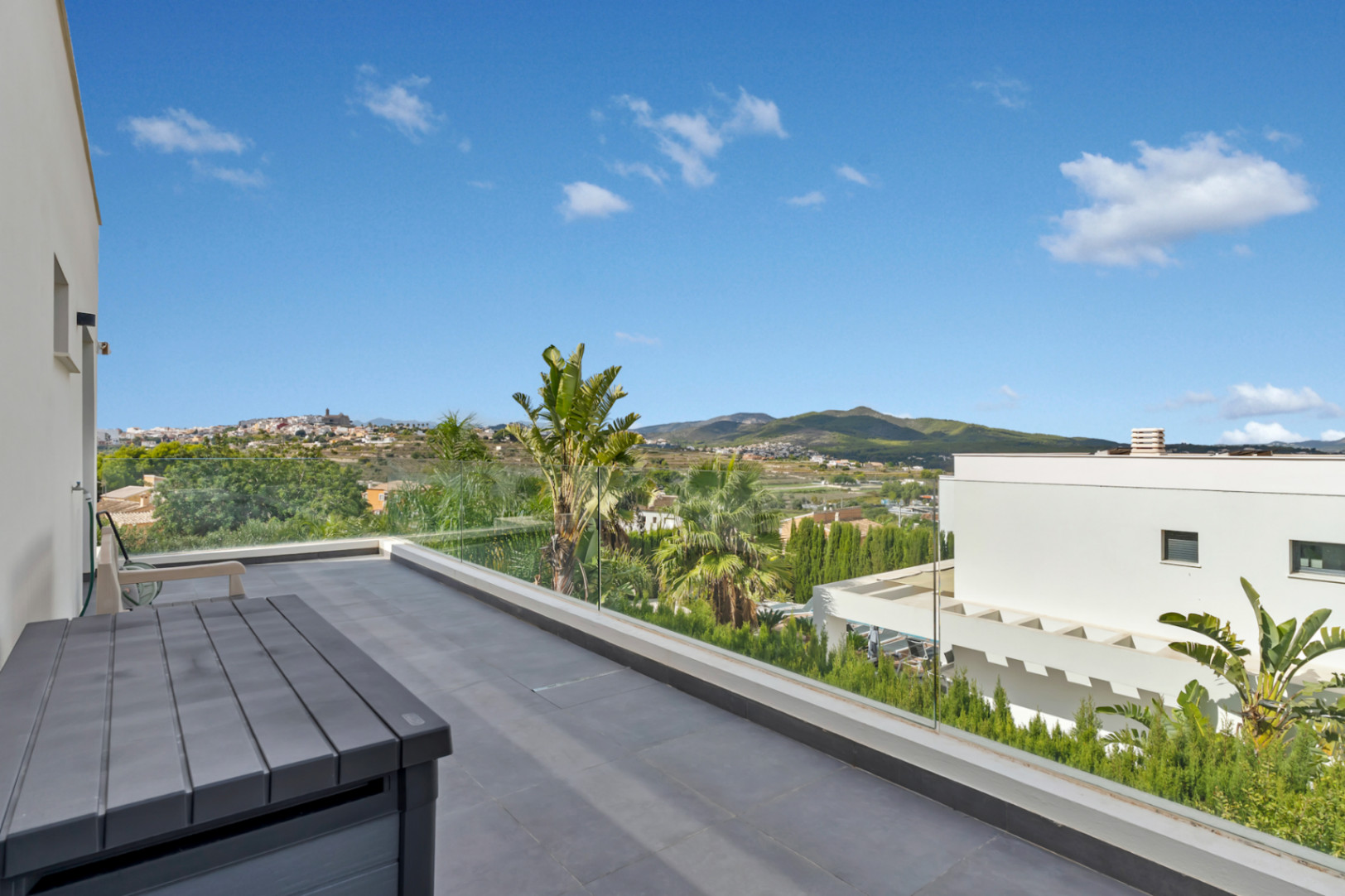 Balcony with open views