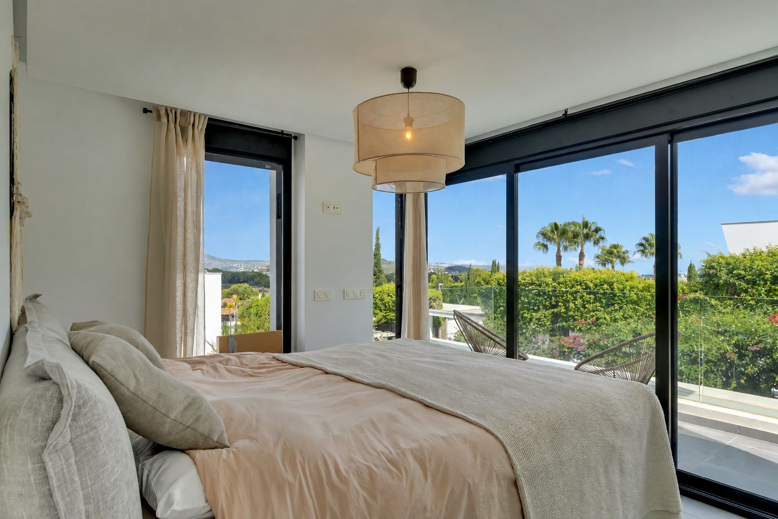 Bedroom with balcony