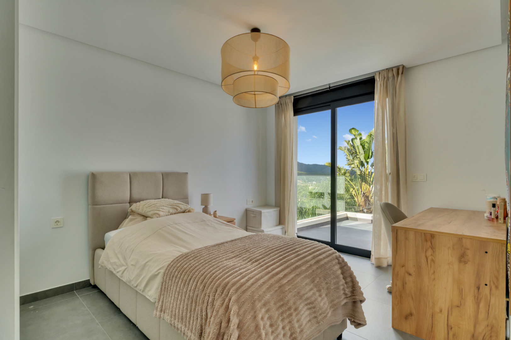 Bedroom with balcony