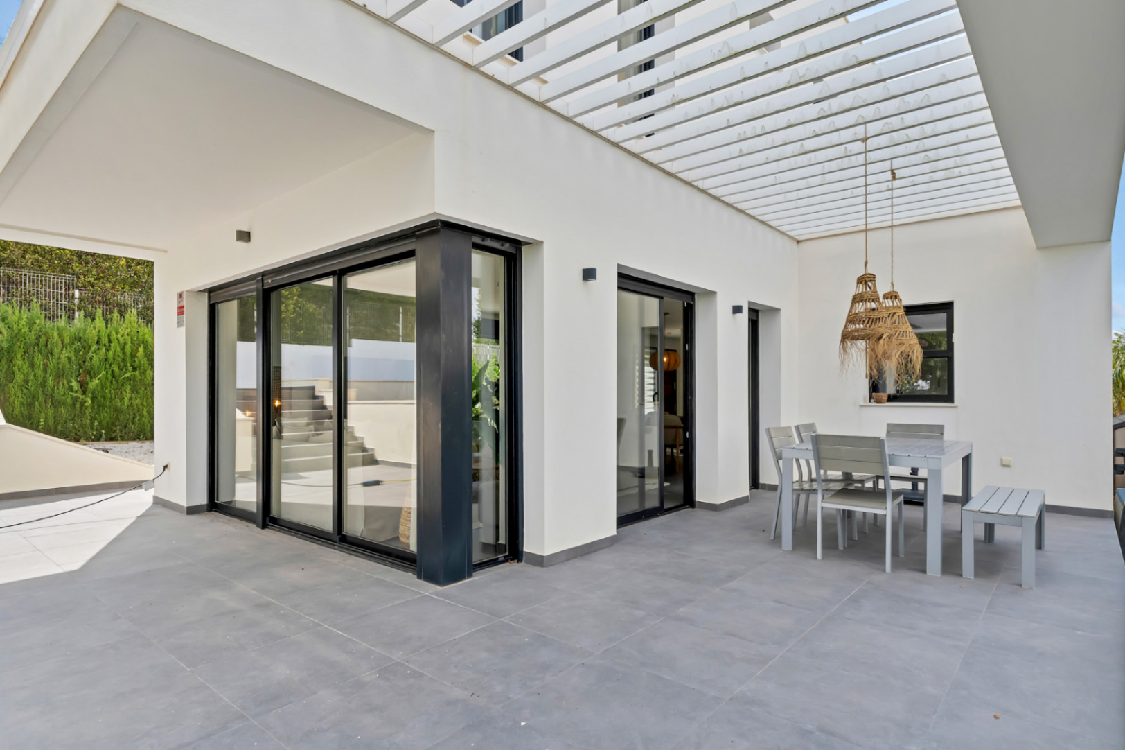 Terrace with pergola