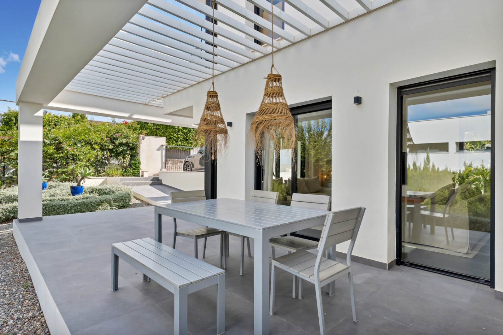 Terrace with pergola