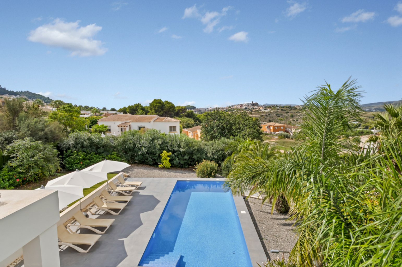 Swimming pool with open views