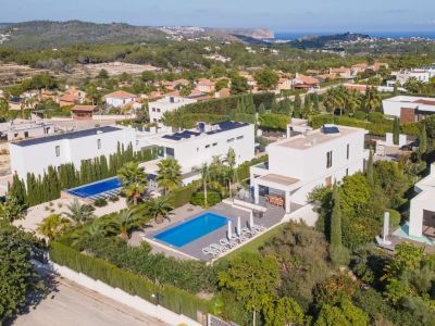 Aerial view of the villa