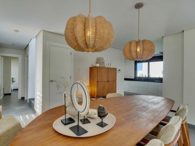 Dining area and kitchen