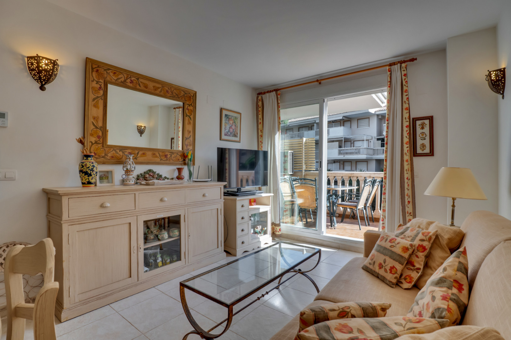 Living room with terrace access