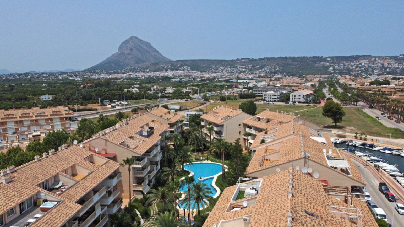 Aerial view of residential complex
