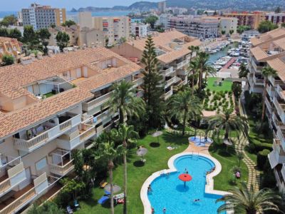 Communal pool and gardens