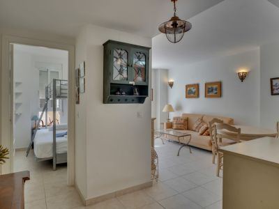 Hallway and living room