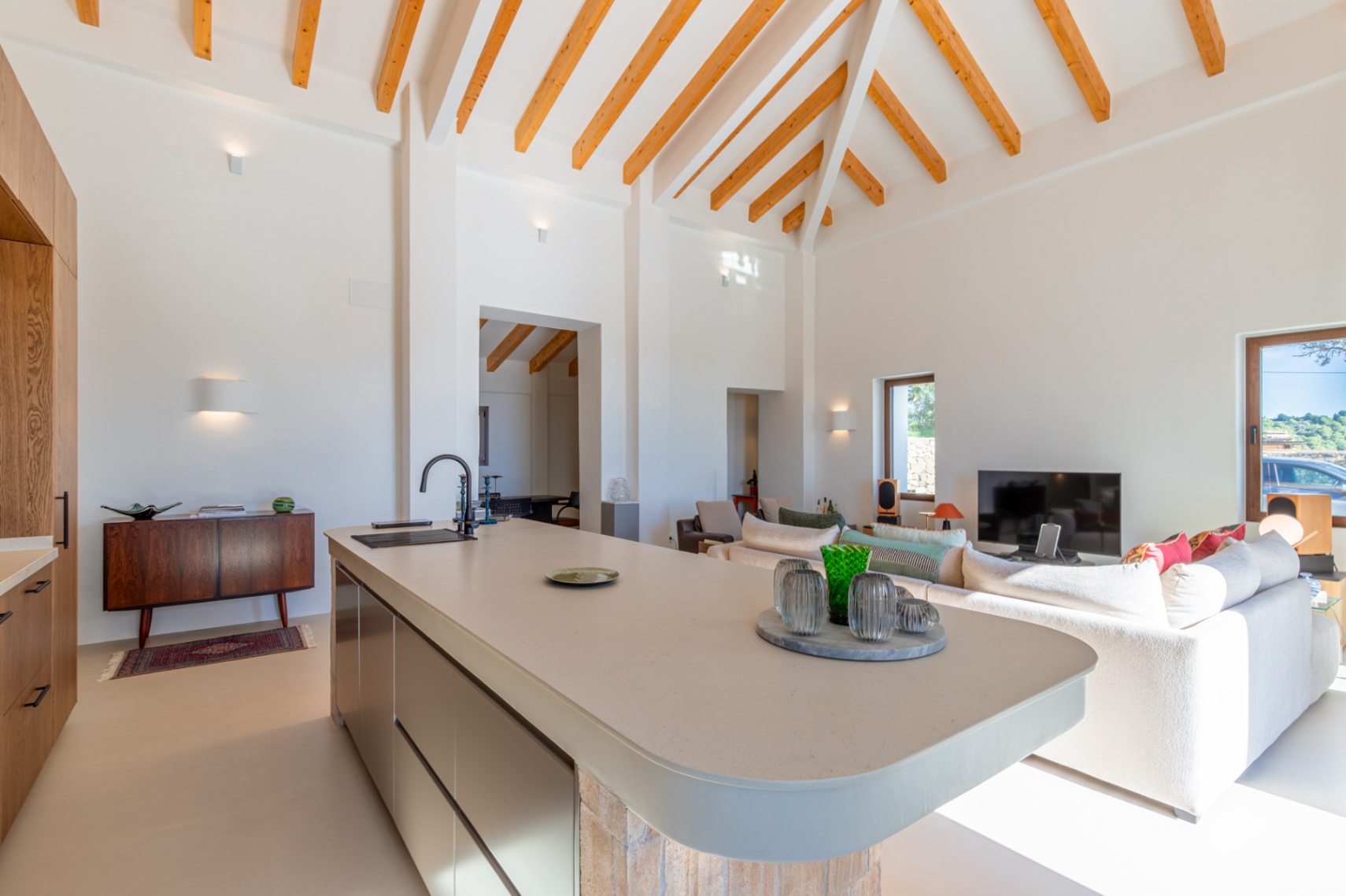 Open-plan kitchen and living room