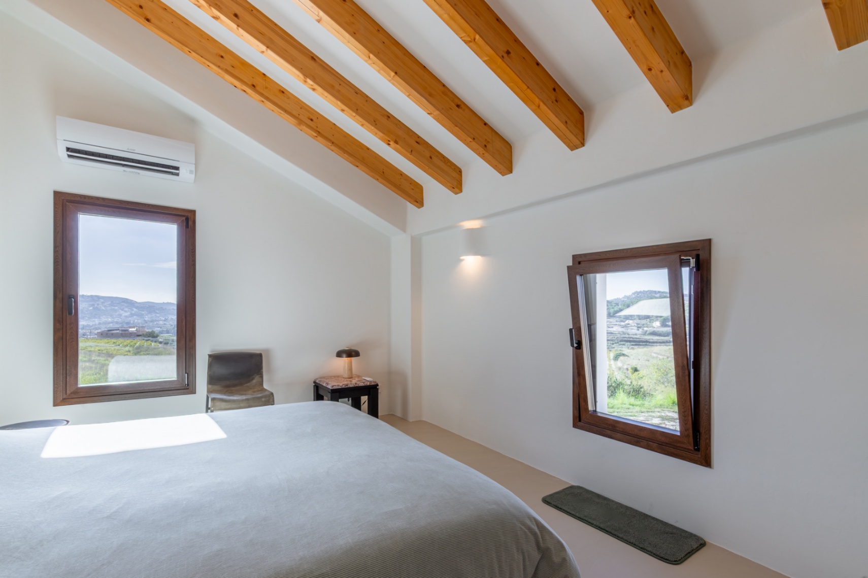 Bedroom with views