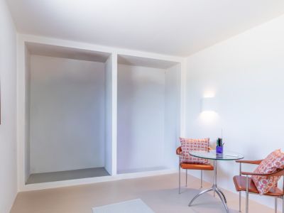 Bedroom with built-in wardrobes