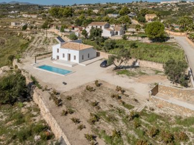 Aerial view of the property