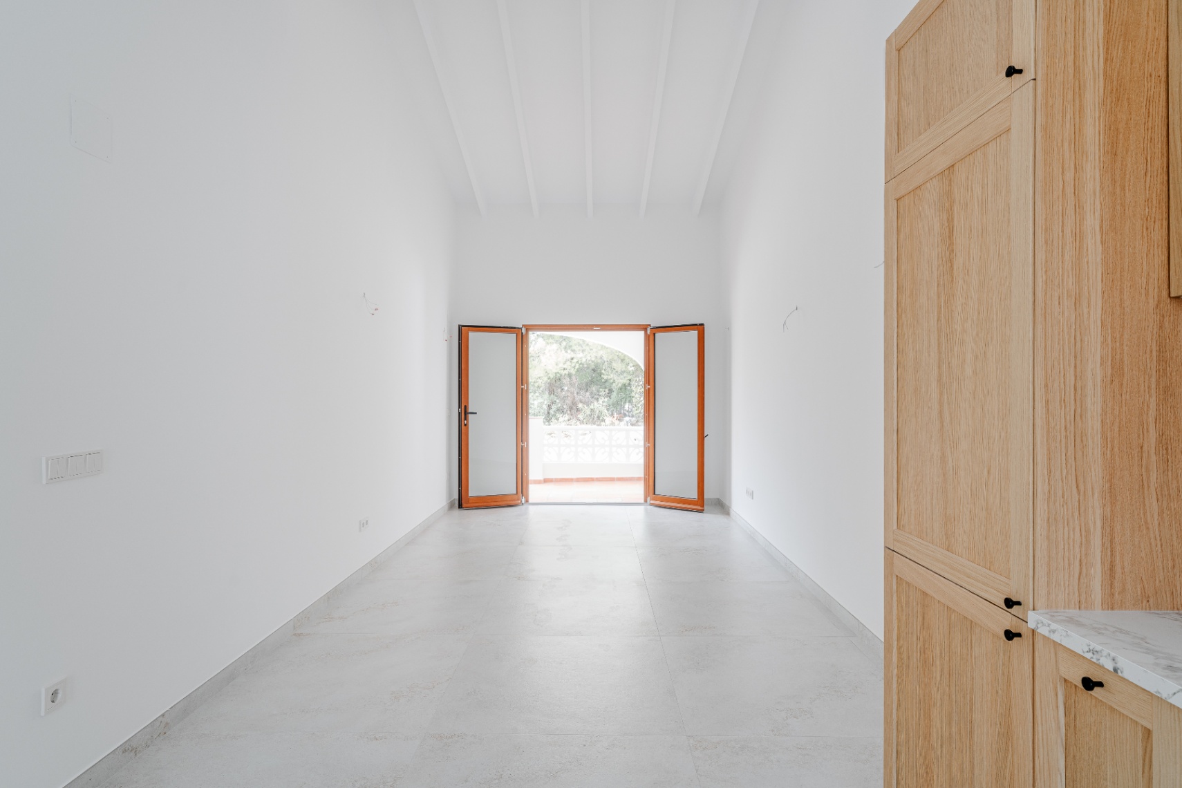 Living room with terrace access