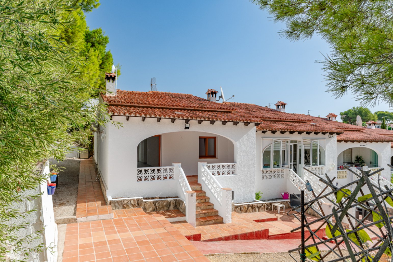 Exterior facade and terrace