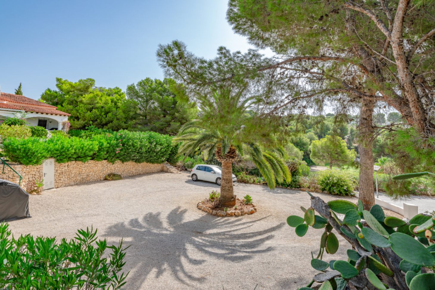 Outdoor parking area
