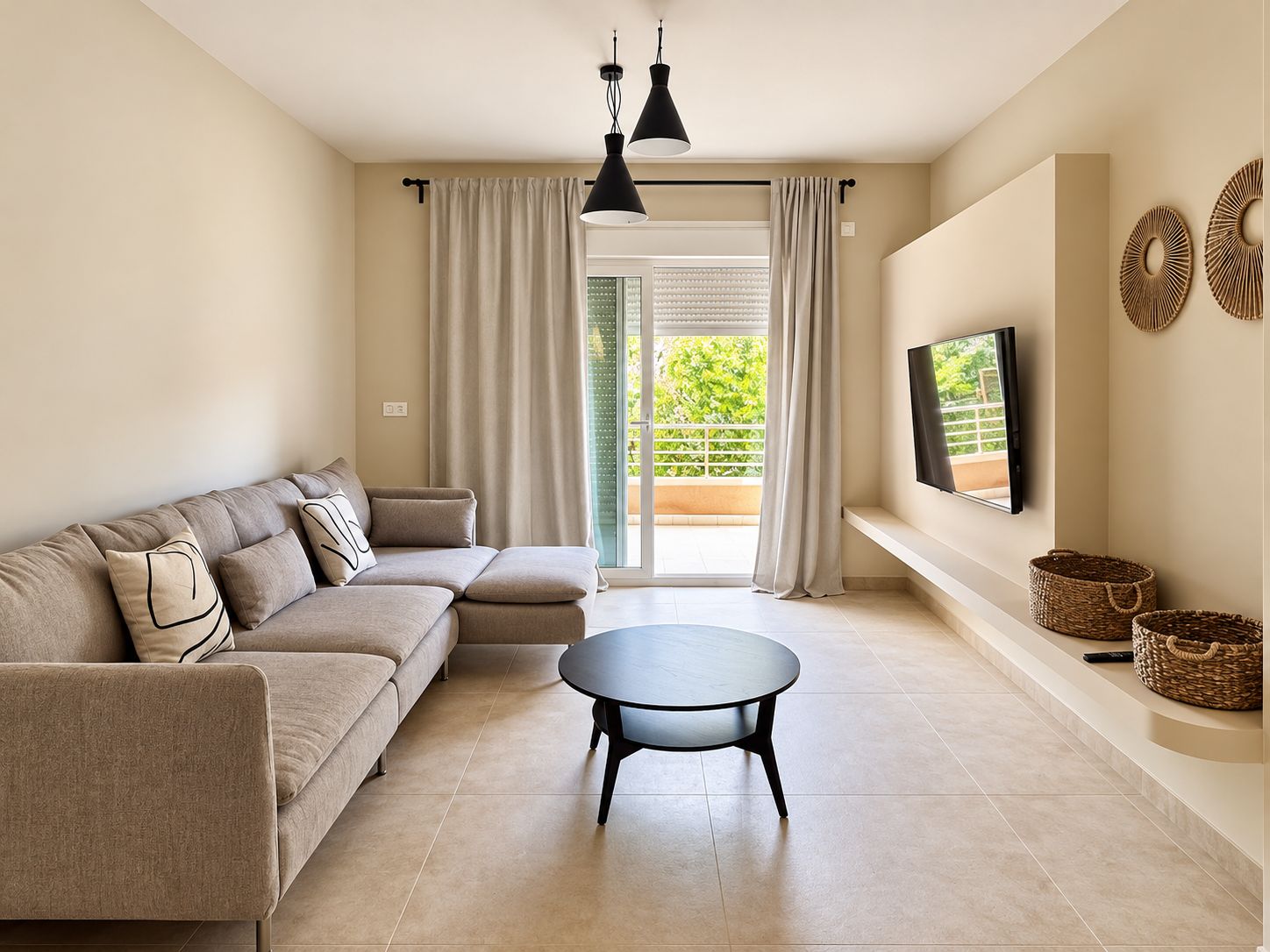 Living room with terrace