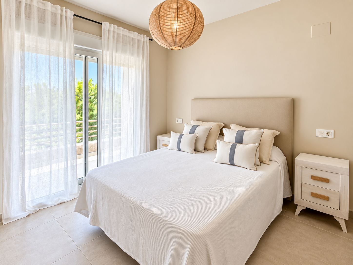 Bedroom with balcony