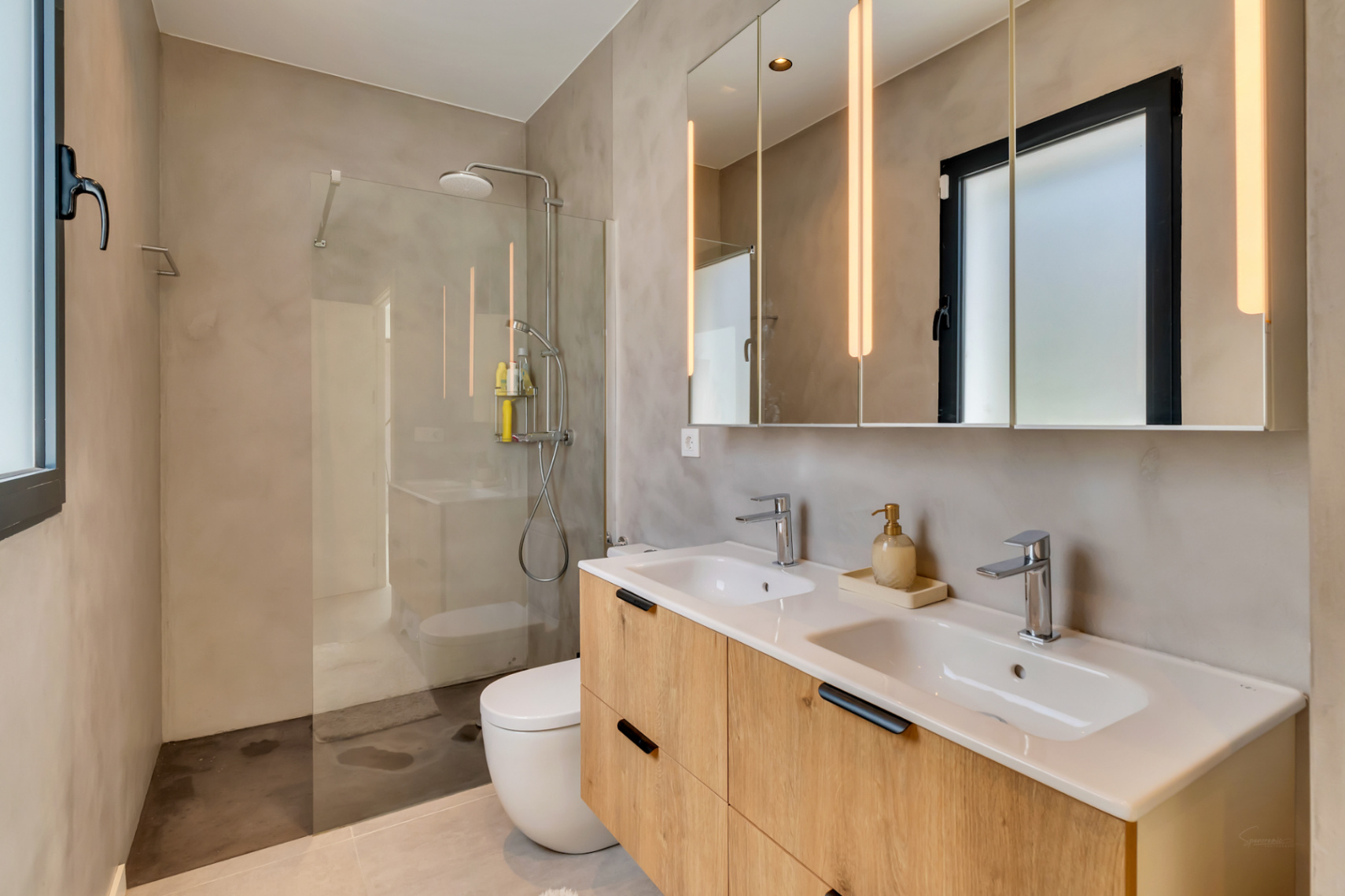 Bathroom with walk-in shower