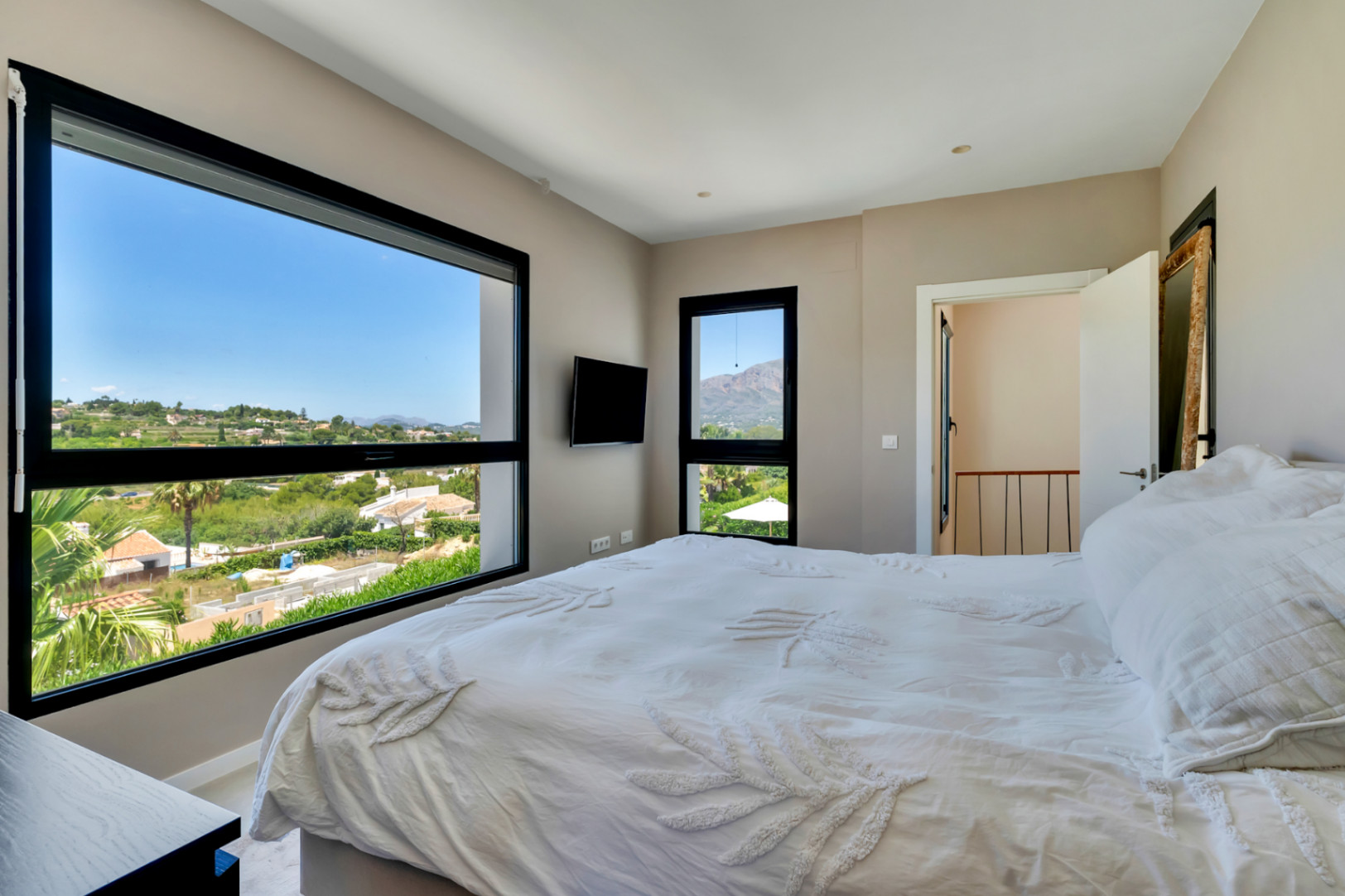 Master bedroom with views