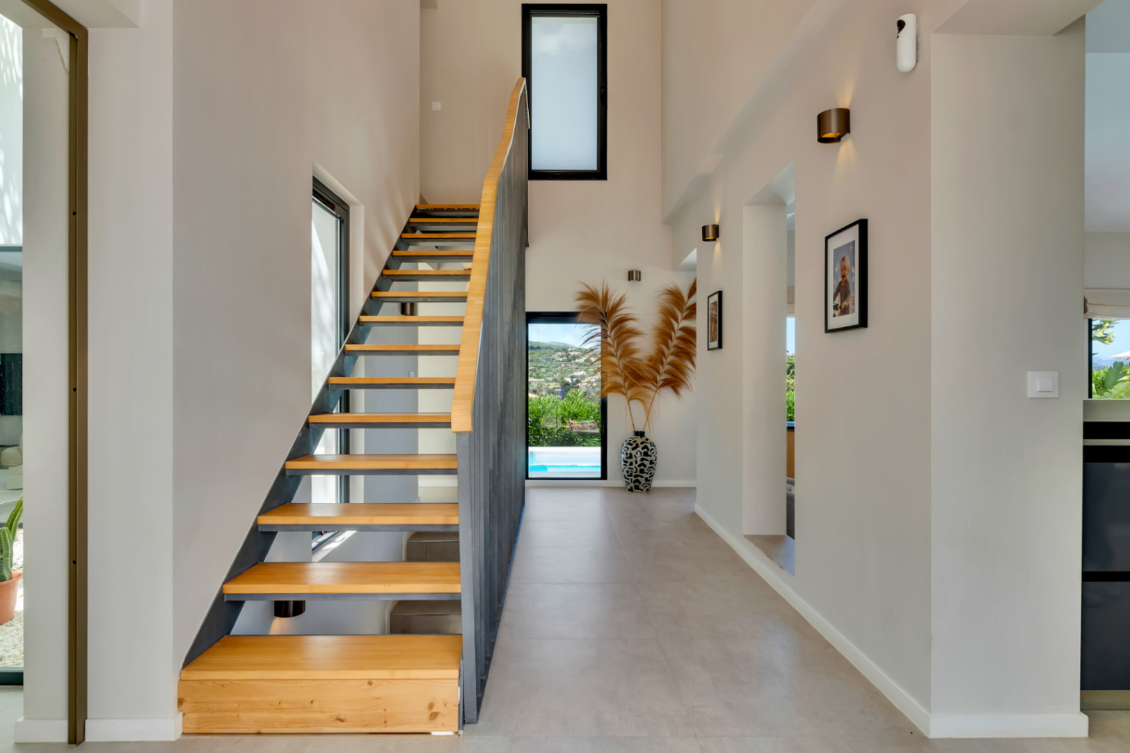 Hallway with staircase