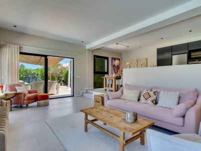 Living room with terrace access