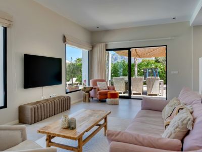 Living room with terrace access