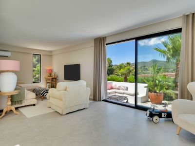 Living room with terrace access