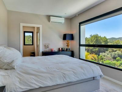 Bedroom with views