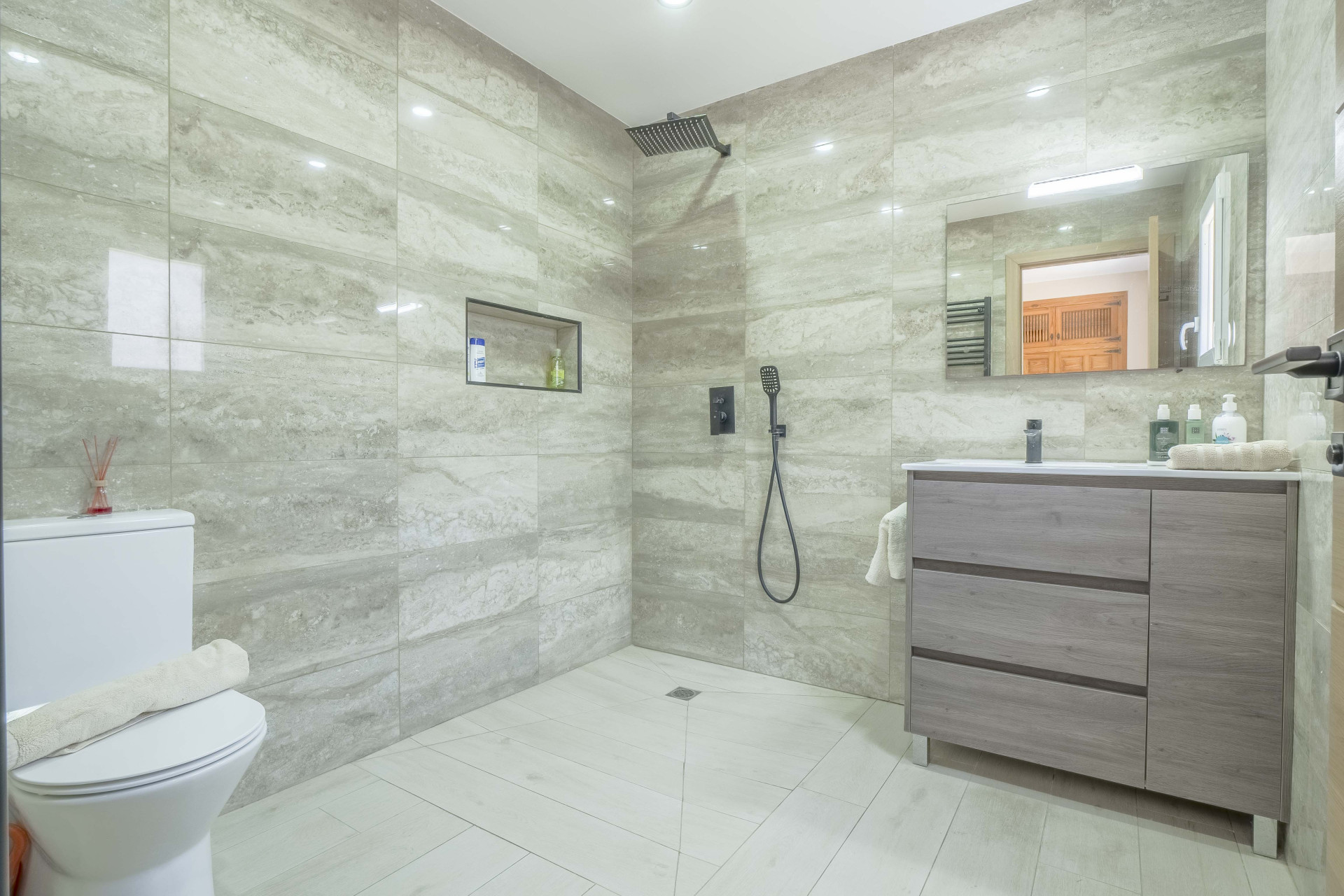 Bathroom with walk-in shower