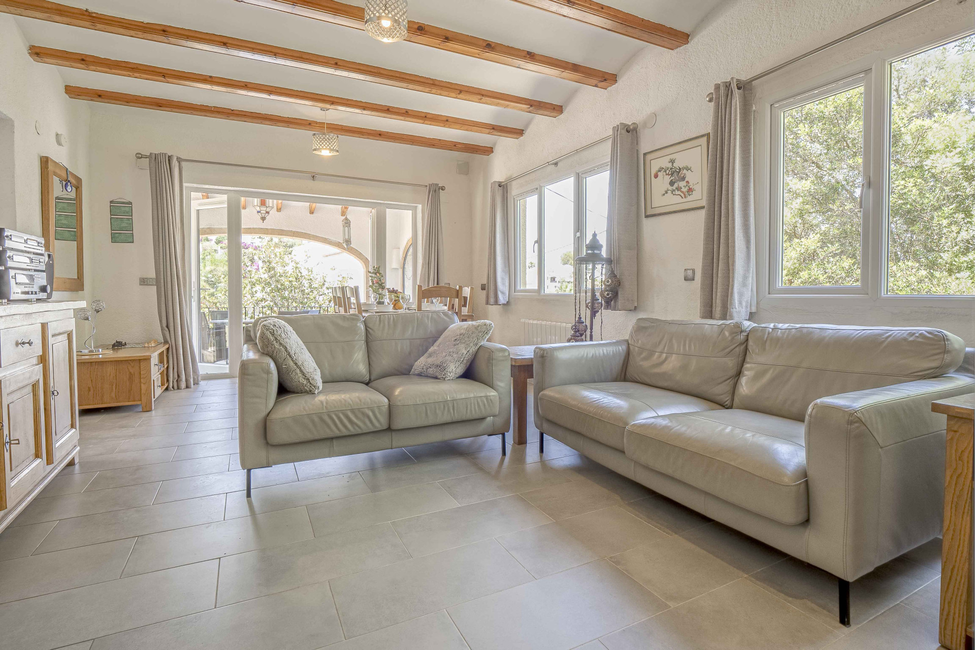 Living room with terrace access