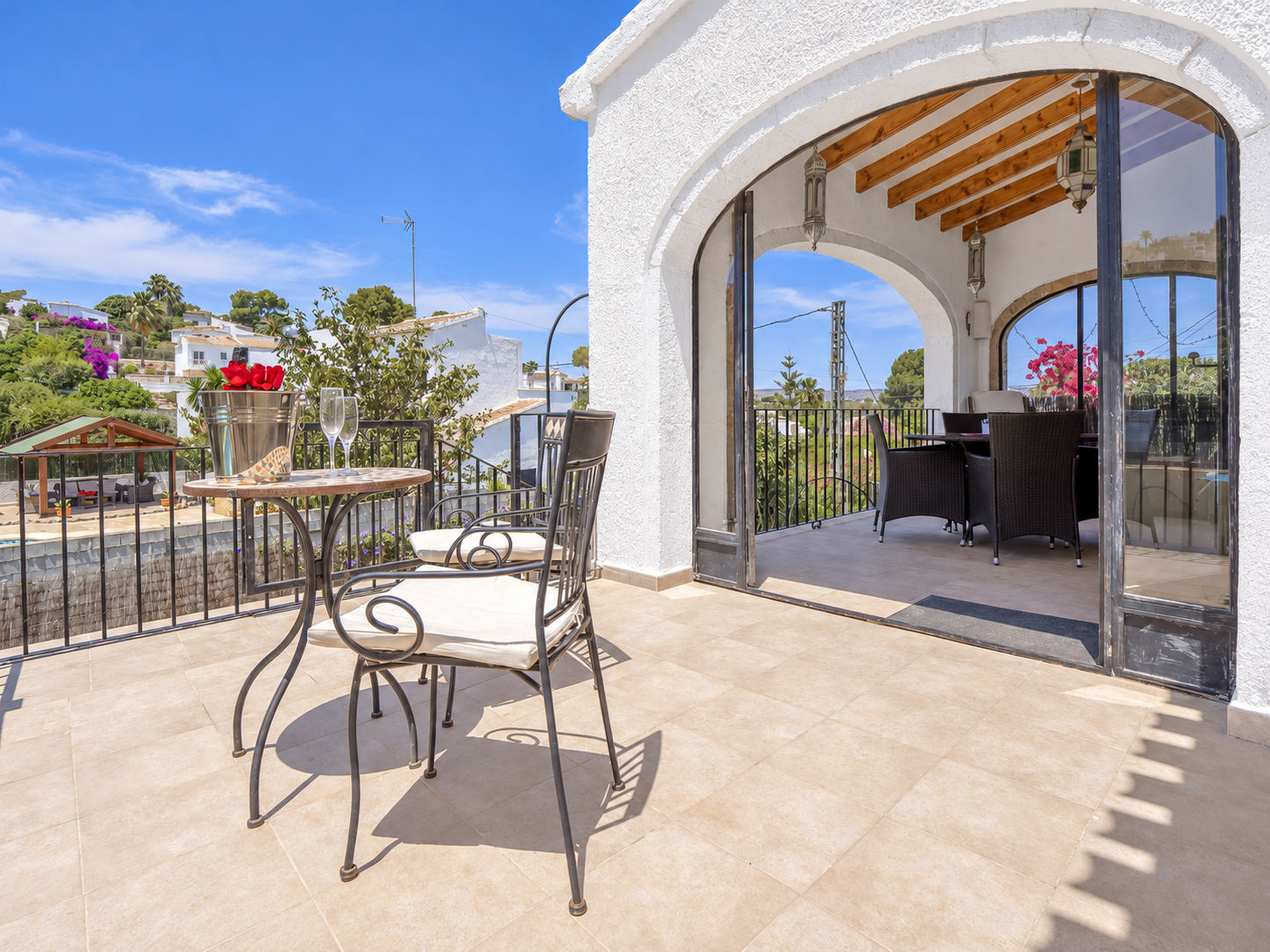 Terrace and covered porch