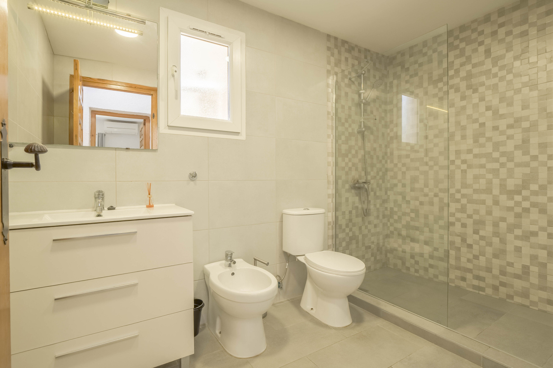 Bathroom with walk-in shower