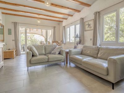 Living room with terrace access
