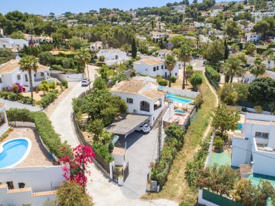 Aerial view of the villa