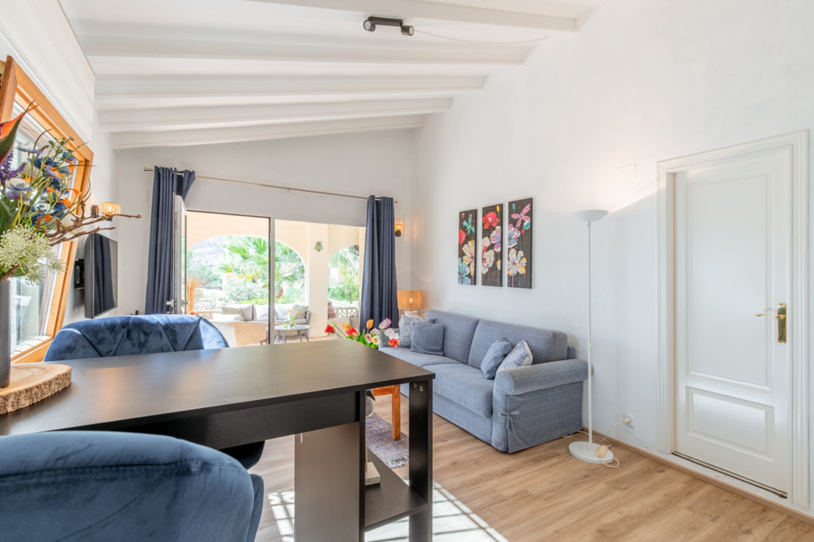 Living room with terrace access