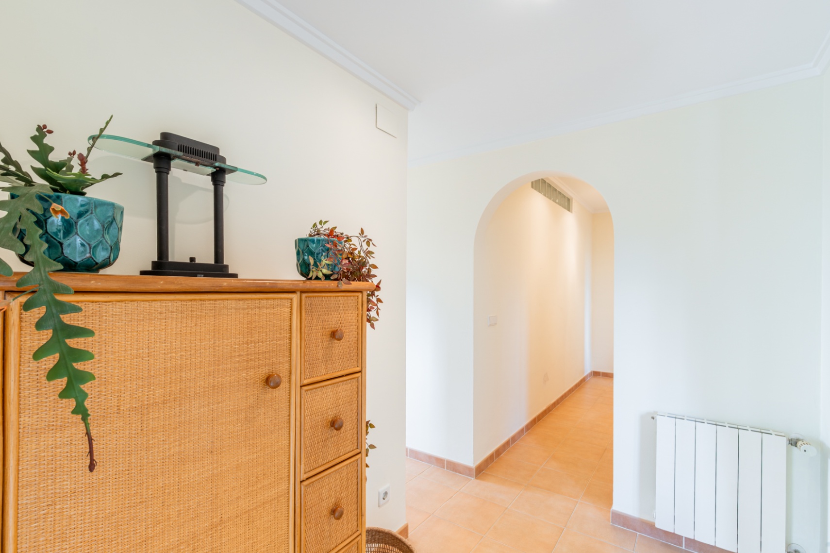 Hallway with archway