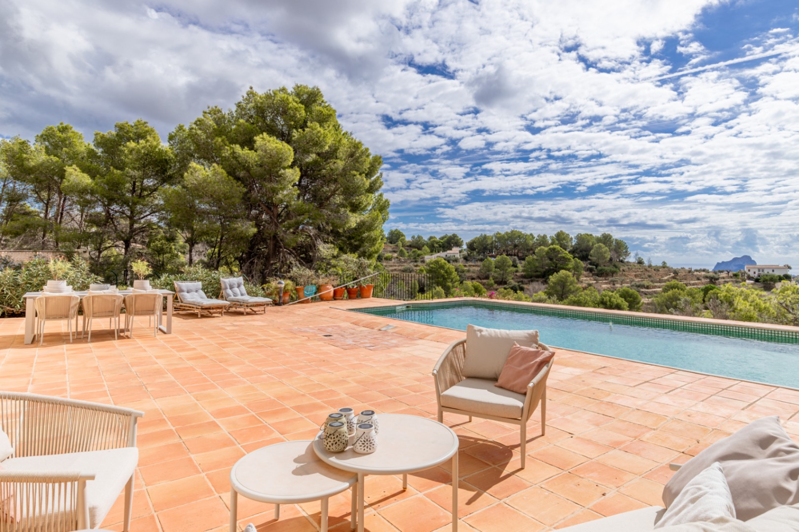 Terrace with swimming pool