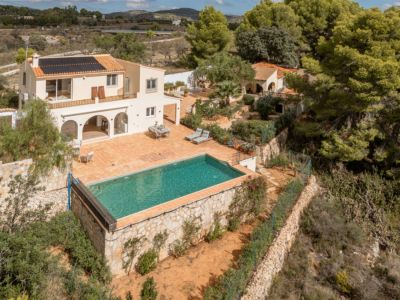 Villa exterior with pool