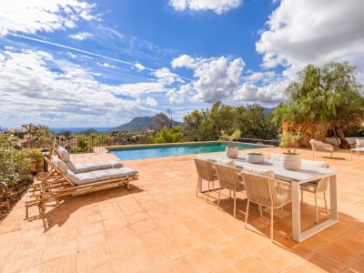 Terrace with pool and views