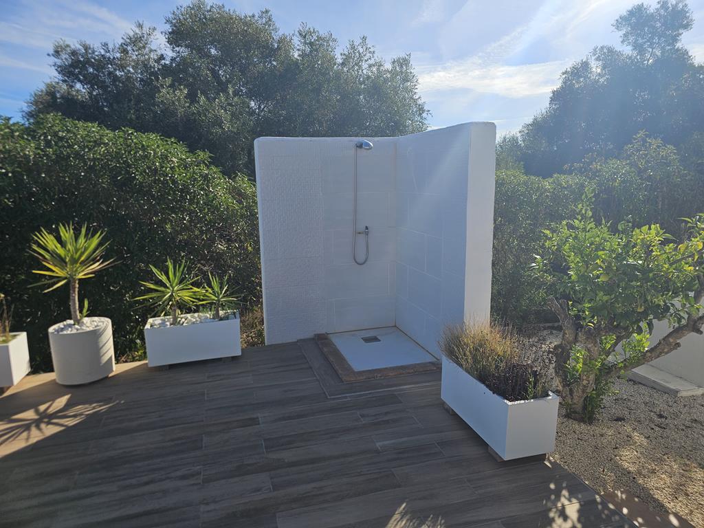 Terrace with outdoor shower